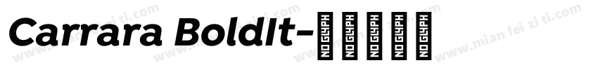 Carrara BoldIt字体转换